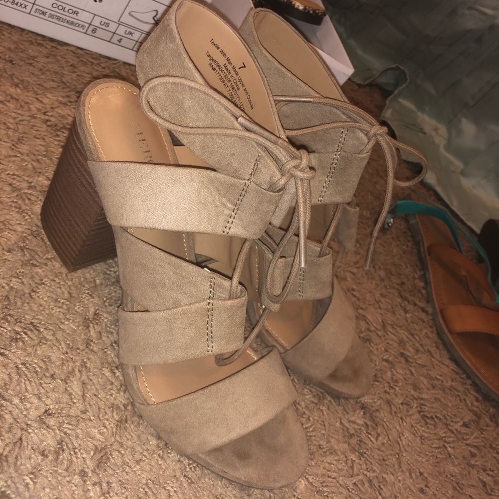 Lace up heels